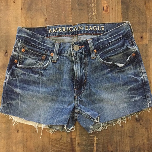 American eagle cut jean shorts